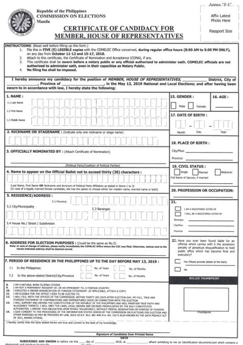 Comelec releases downloadable COC forms for BSKE 2023.